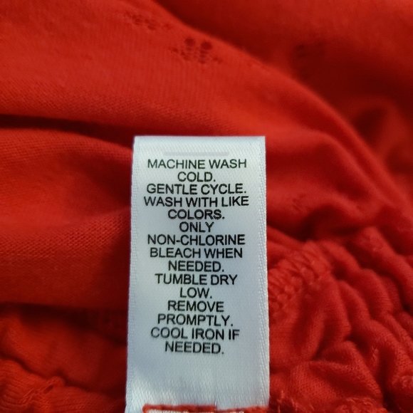 Red Distressed Cut Out Top SZ Medium by Cato - Picture 6 of 10